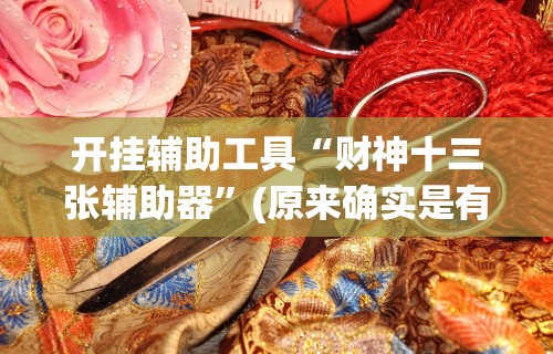 开挂辅助工具“财神十三张辅助器”(原来确实是有挂) 