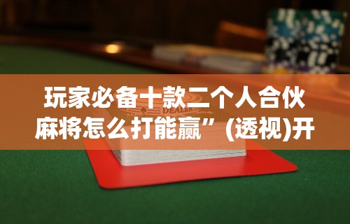 玩家必备十款二个人合伙麻将怎么打能赢	”(透视)开挂辅助脚本+详细开挂安装教程