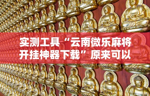 实测工具“云南微乐麻将开挂神器下载”原来可以开挂