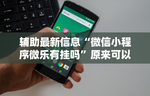 辅助最新信息“微信小程序微乐有挂吗”原来可以开挂