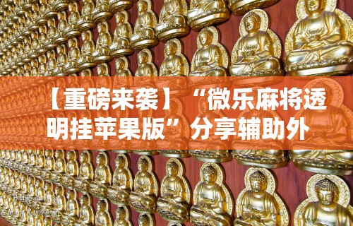 【重磅来袭】“微乐麻将透明挂苹果版	”分享辅助外挂教程