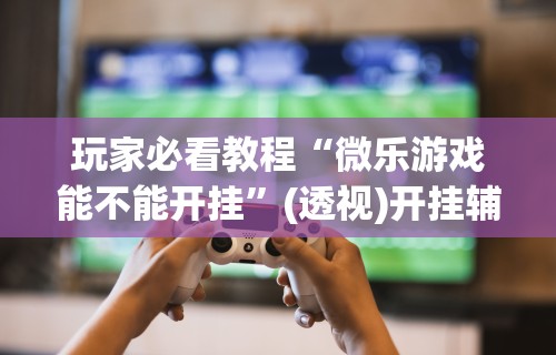 玩家必看教程“微乐游戏能不能开挂”(透视)开挂辅助脚本+详细开挂安装教程