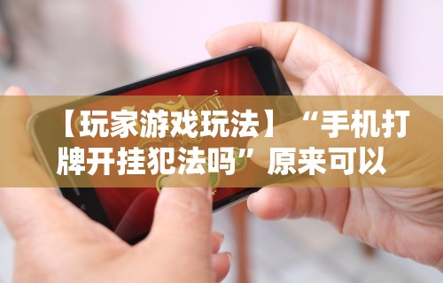 【玩家游戏玩法】“手机打牌开挂犯法吗”原来可以开挂