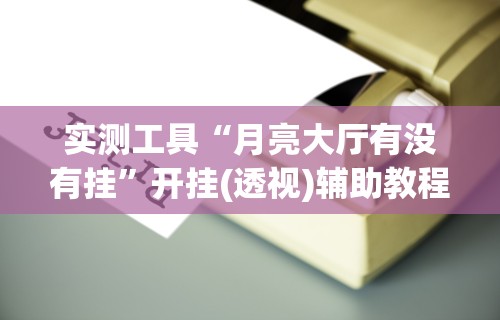 实测工具“月亮大厅有没有挂”开挂(透视)辅助教程