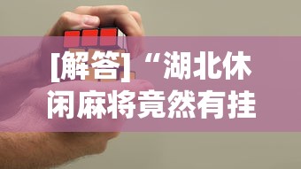 [解答]“湖北休闲麻将竟然有挂”(详细开挂教程)