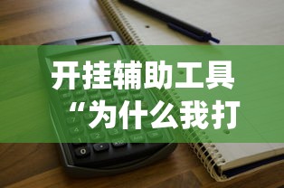 开挂辅助工具“为什么我打微乐总是输”(太坑了果然有挂)