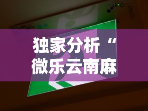 独家分析“微乐云南麻将万能开挂器	”有挂详细开挂教程