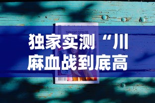 独家实测“川麻血战到底高手技巧”辅助透视教程